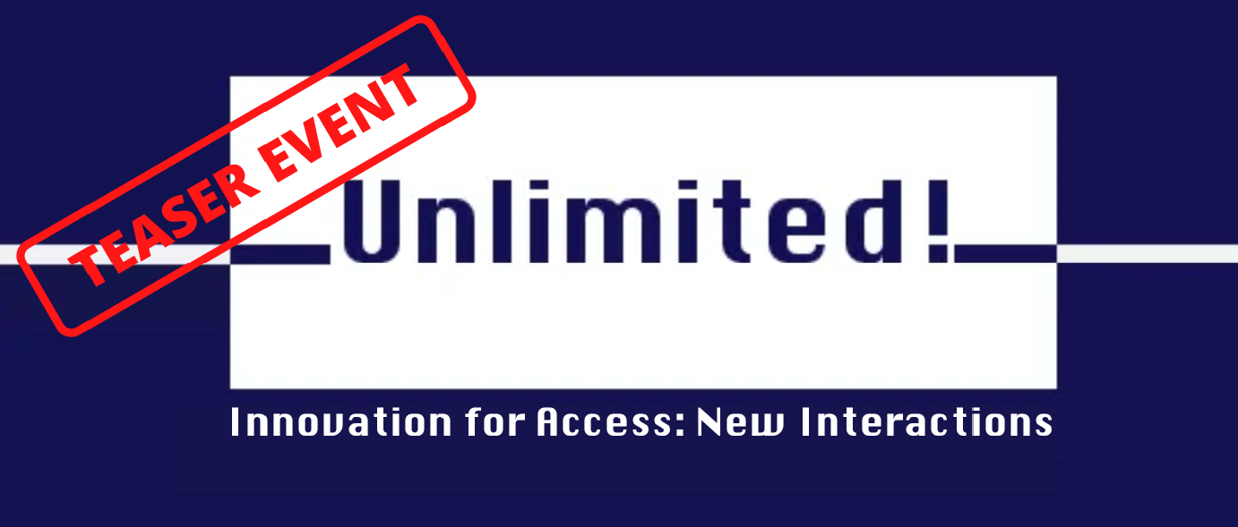 Logo van het Unlimited! teaser event